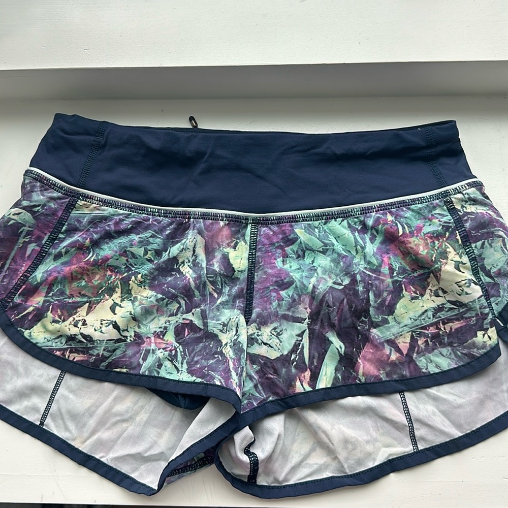 Lululemon Speed up Shorts Iridescent Multi/Deep Navy
